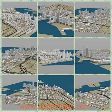 3d model the cityscape of Miami - This is a 3d model of  the cityscape of Miami,which is a city located on the Atlantic coast in southeastern Florida and the county seat of Miami-Dade County.