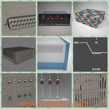 3d model the computer 8800 - This is a 3d model of the computer 8800,whihc is the  Altair 8800 from MITS is regarded by many as the computer that started the microcomputer revolution when it was released in 1975.