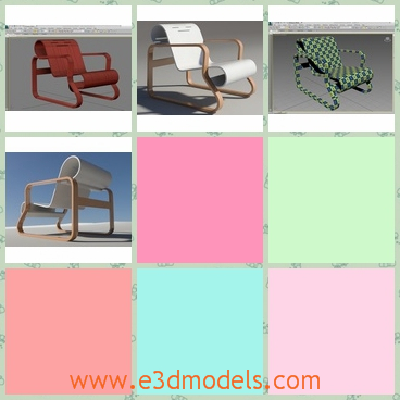 3d model the chair in white - This is a 3d model of the chair in white,which is the contemporary product and modern style.The chair is placed in the yard of a house.