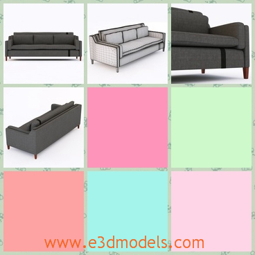 3d model the modern couch - This is a 3d model of the modern couch,which can also be called the sofa.The furniture is made in the most modern way.