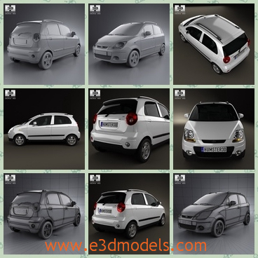 3d model the car of Daewoo - This is a 3d model of the car of Daewoo,which is made in Korea and the car is popular in Korean cities.